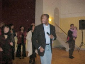 Salsa dance demonstration and coaching